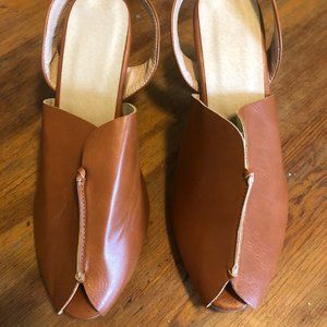 Women's Peep Toe Heeled Sandal